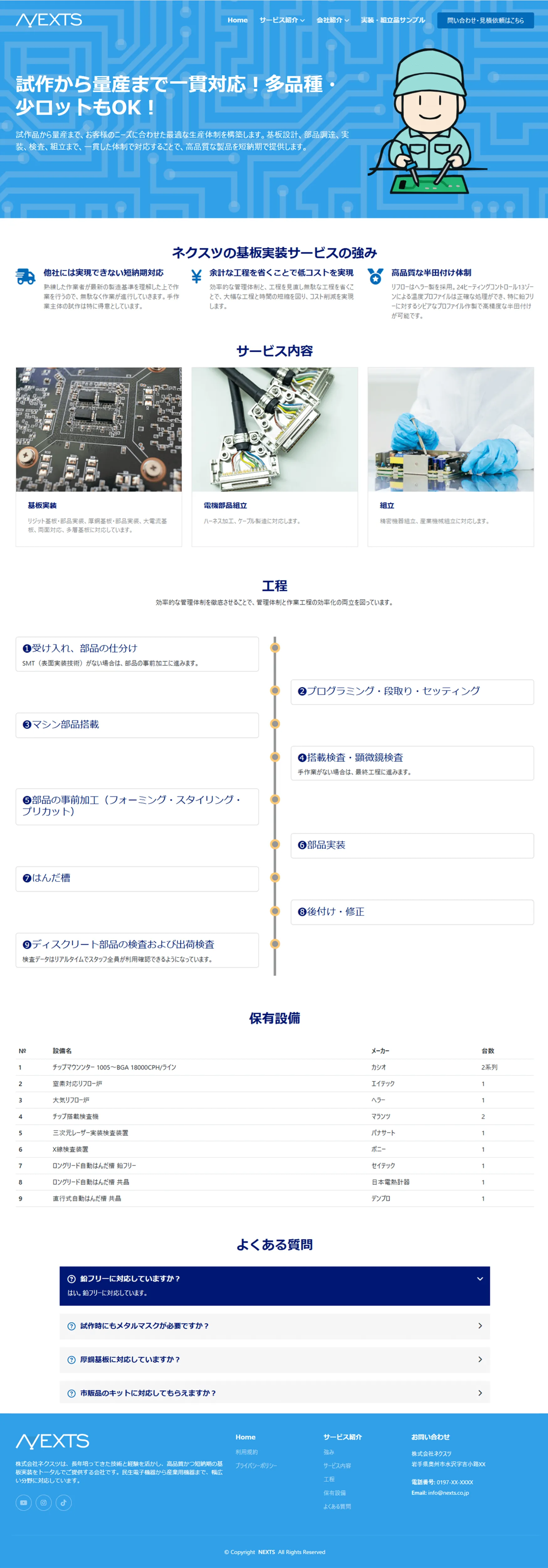 製造業の制作例